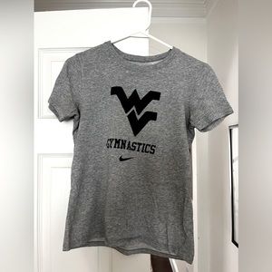 WVU Gymnastics dri-fit tshirt